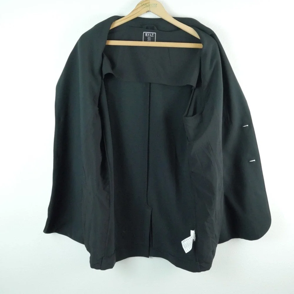 BYLT Premium Basics Mens Pro Blazer Black Two Button Jacket XL Performance